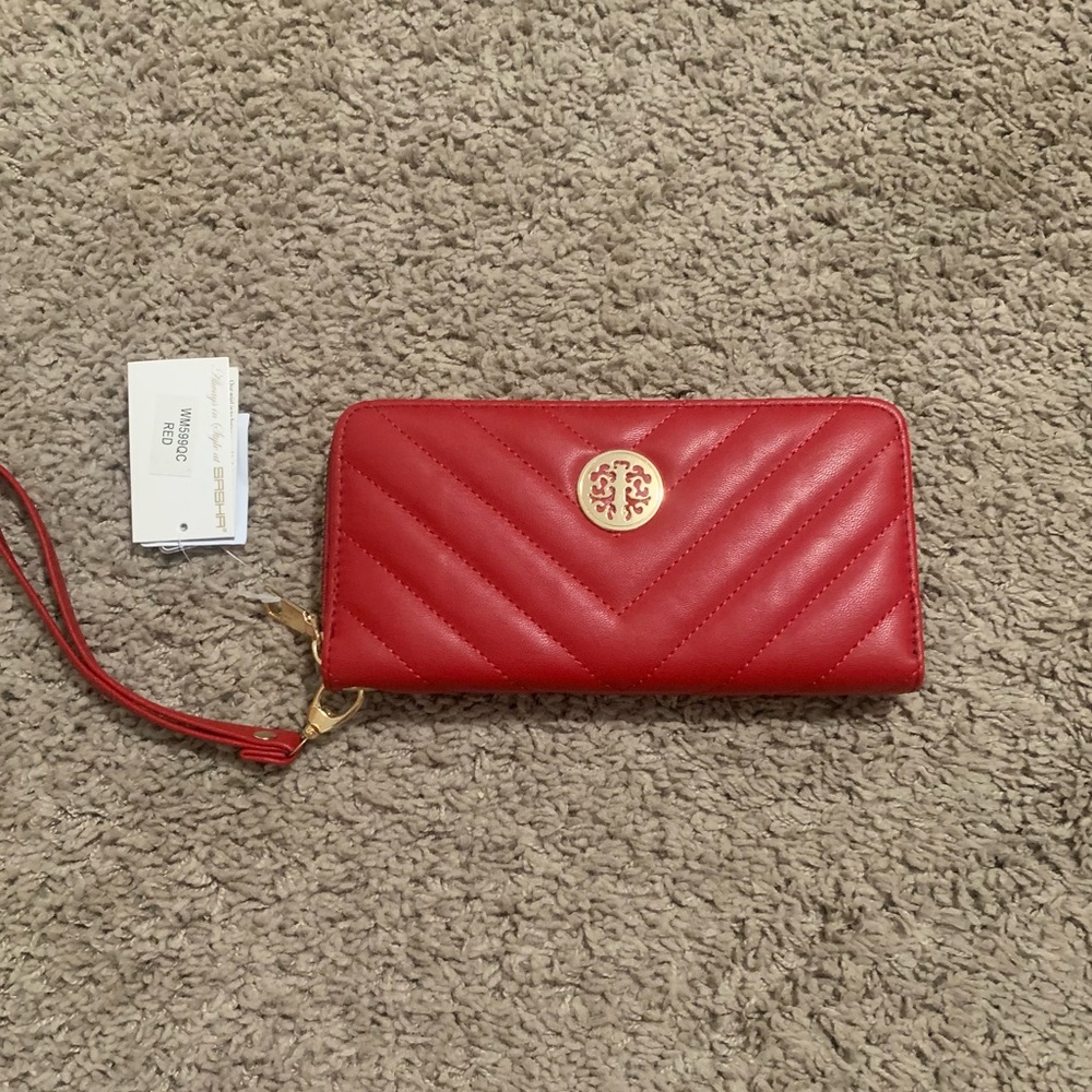 NWT Sasha New York Red Wristlet